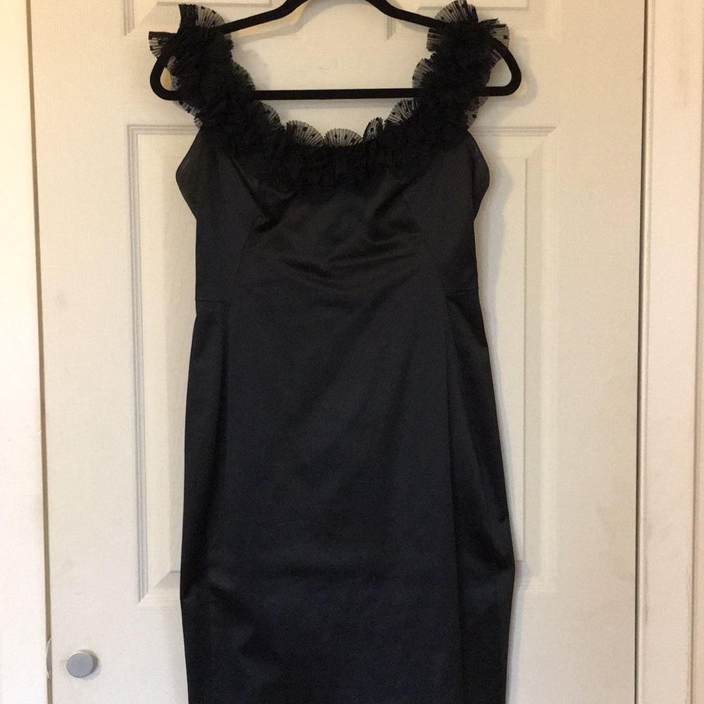 Stretch satin dress
